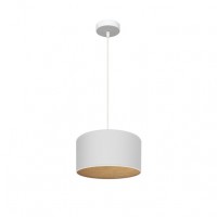 Distribuidor - Lâmpadas Diversas | Colgantes Moderno | COLGANTE TANIA 1XE27 BLANCO/BLANCO-MADERA CLARA REGX30X30 CM Ref: 190093001